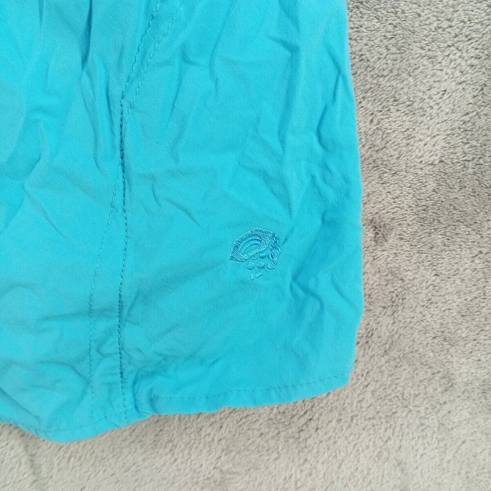 MOUNTAIN HARDWARE  Shirt Size 8 Neck Protection Sleeve Pocket Armpit Vent Blue - Picture 7 of 13
